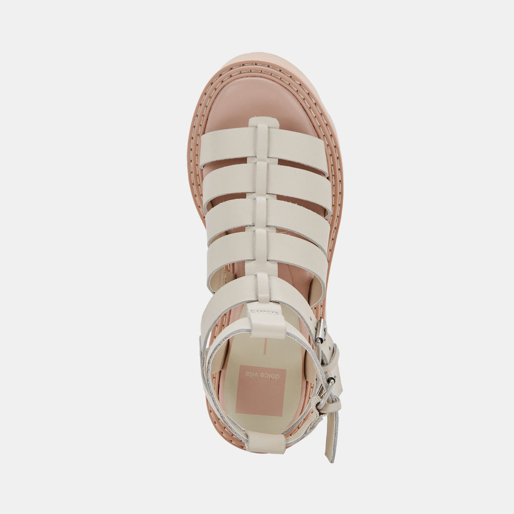 GALORE SANDALS IN IVORY LEATHER -   Dolce Vita - image 10