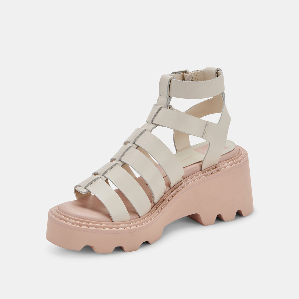 GALORE SANDALS IN IVORY LEATHER -   Dolce Vita - image 6