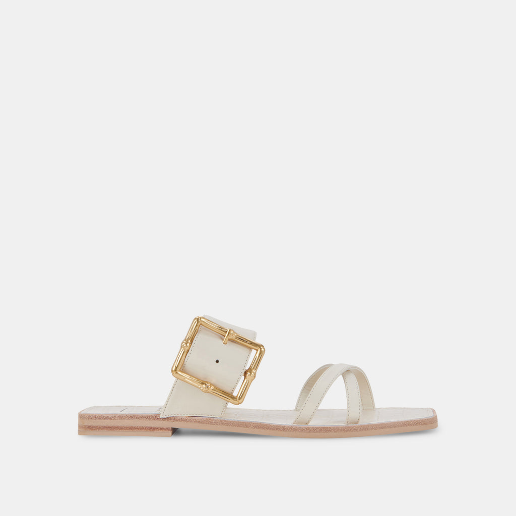 LOWYN SANDALS IVORY LEATHER - image 1