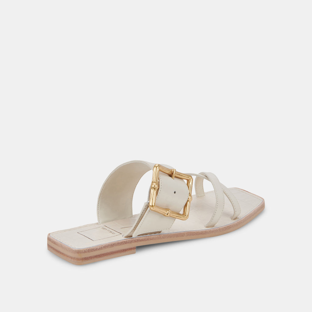 LOWYN SANDALS IVORY LEATHER - image 5