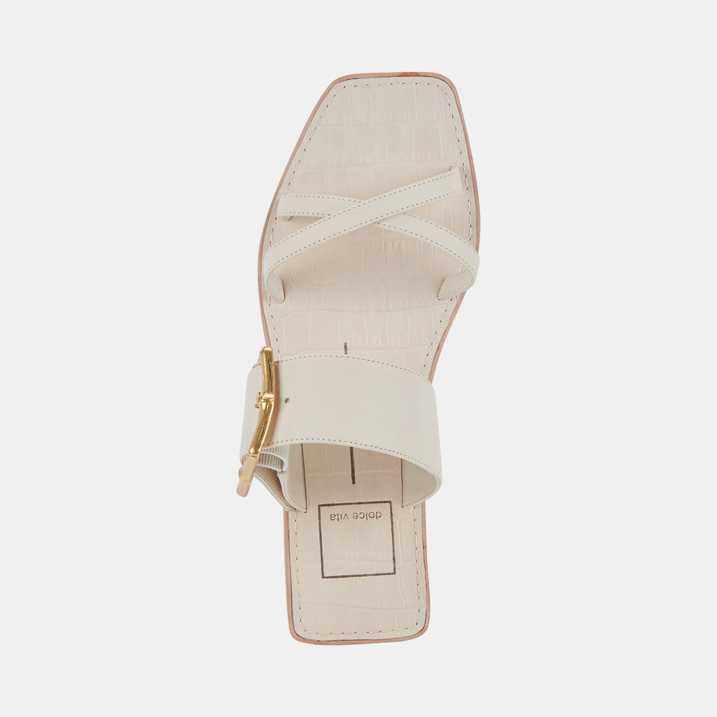 LOWYN SANDALS IVORY LEATHER - image 10