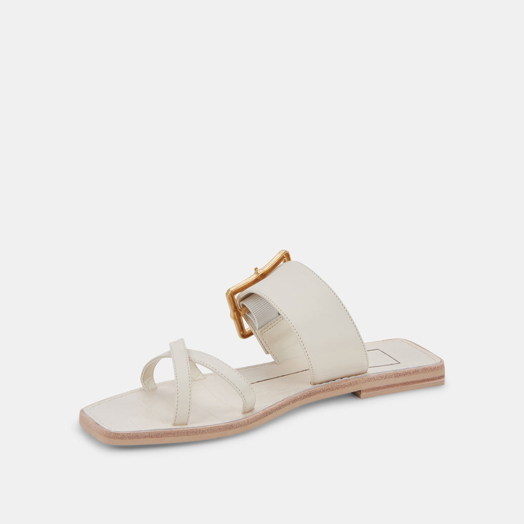 LOWYN SANDALS IVORY LEATHER - image 6