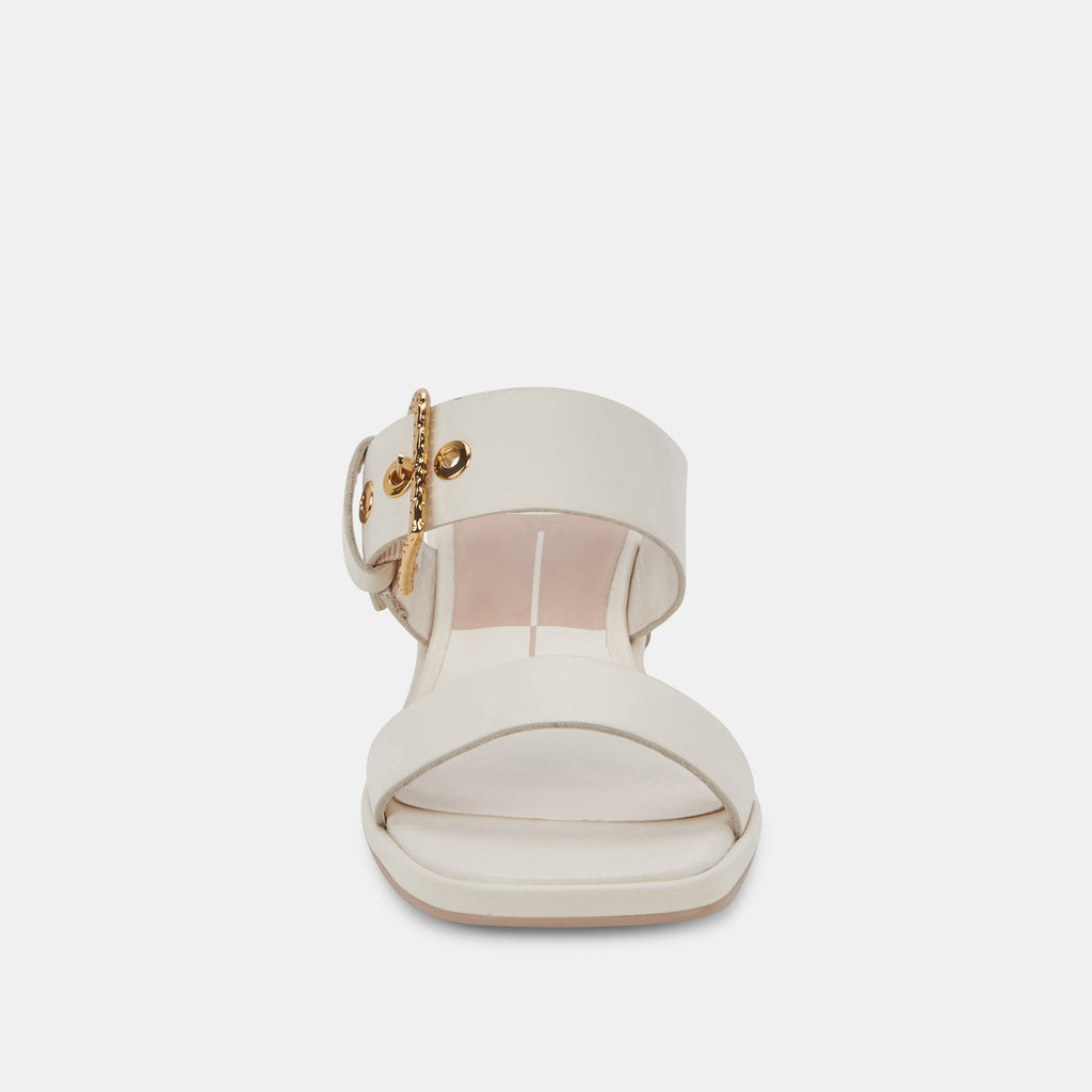 RIVA SANDALS IVORY LEATHER - image 10
