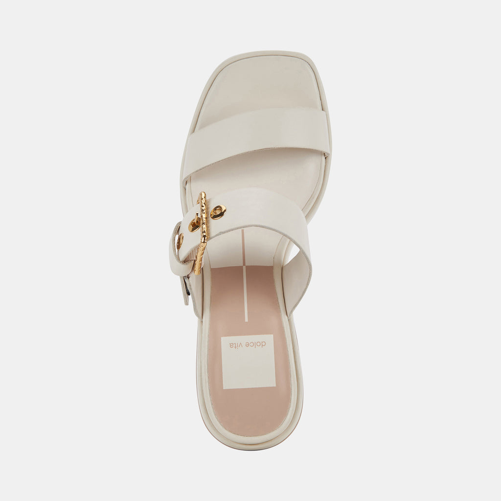 RIVA SANDALS IVORY LEATHER - image 12