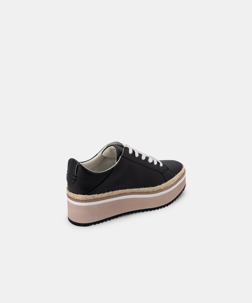 TINLEY SNEAKERS IN BLACK LEATHER -   Dolce Vita - image 4