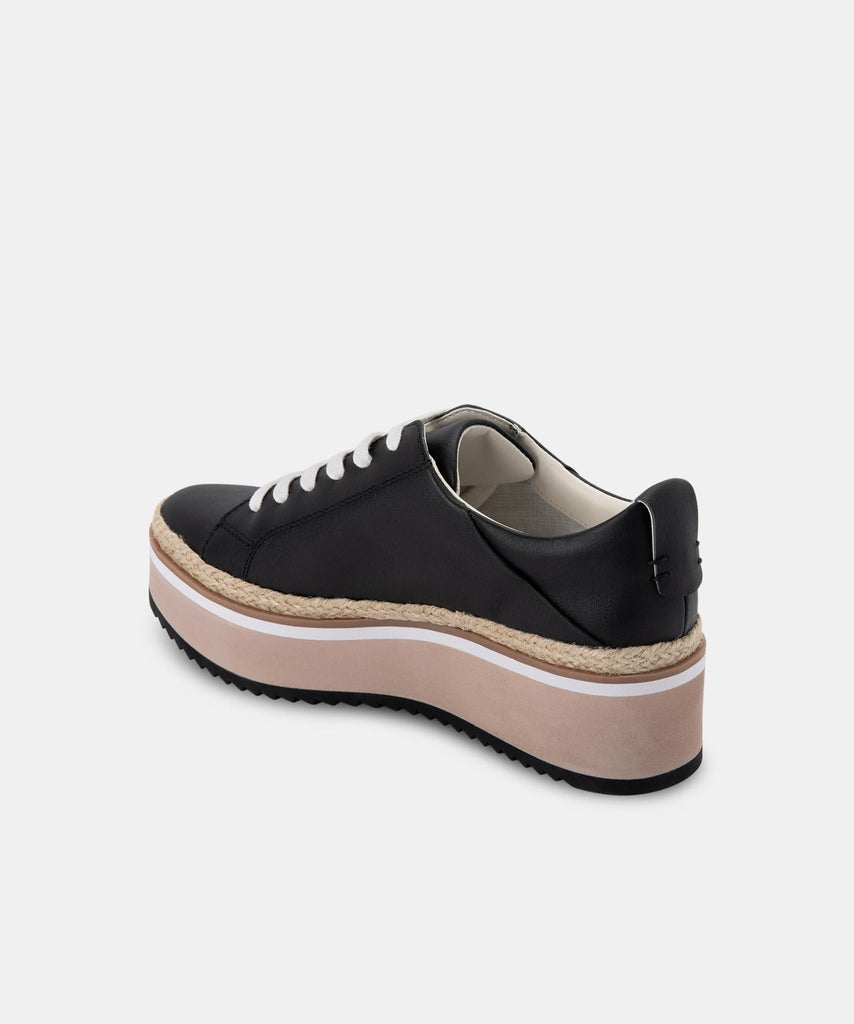 TINLEY SNEAKERS IN BLACK LEATHER -   Dolce Vita - image 6
