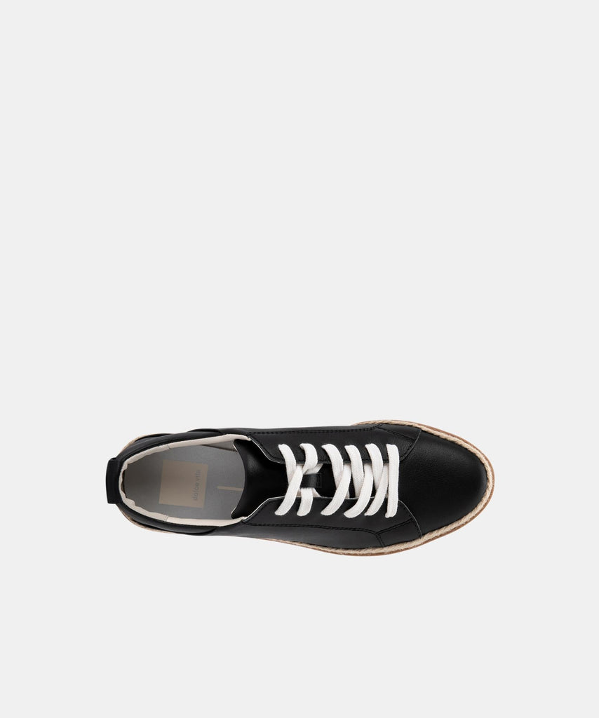 TINLEY SNEAKERS IN BLACK LEATHER -   Dolce Vita - image 8
