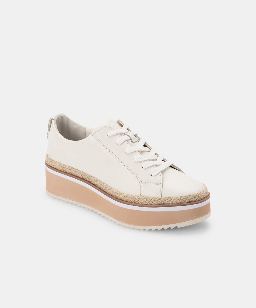 TINLEY SNEAKERS IN WHITE LEATHER -   Dolce Vita - image 3