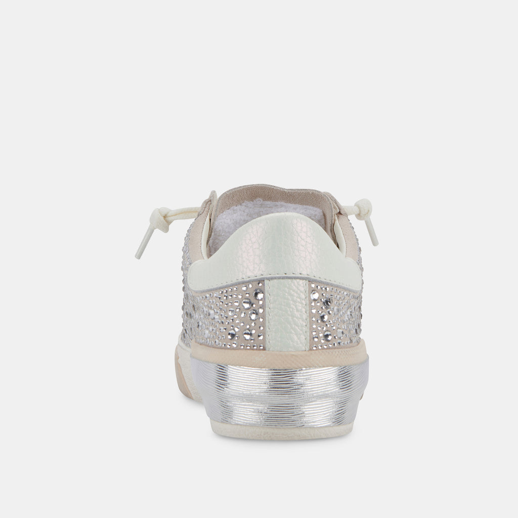 ZINA CRYSTAL SNEAKERS IVORY SUEDE - image 7