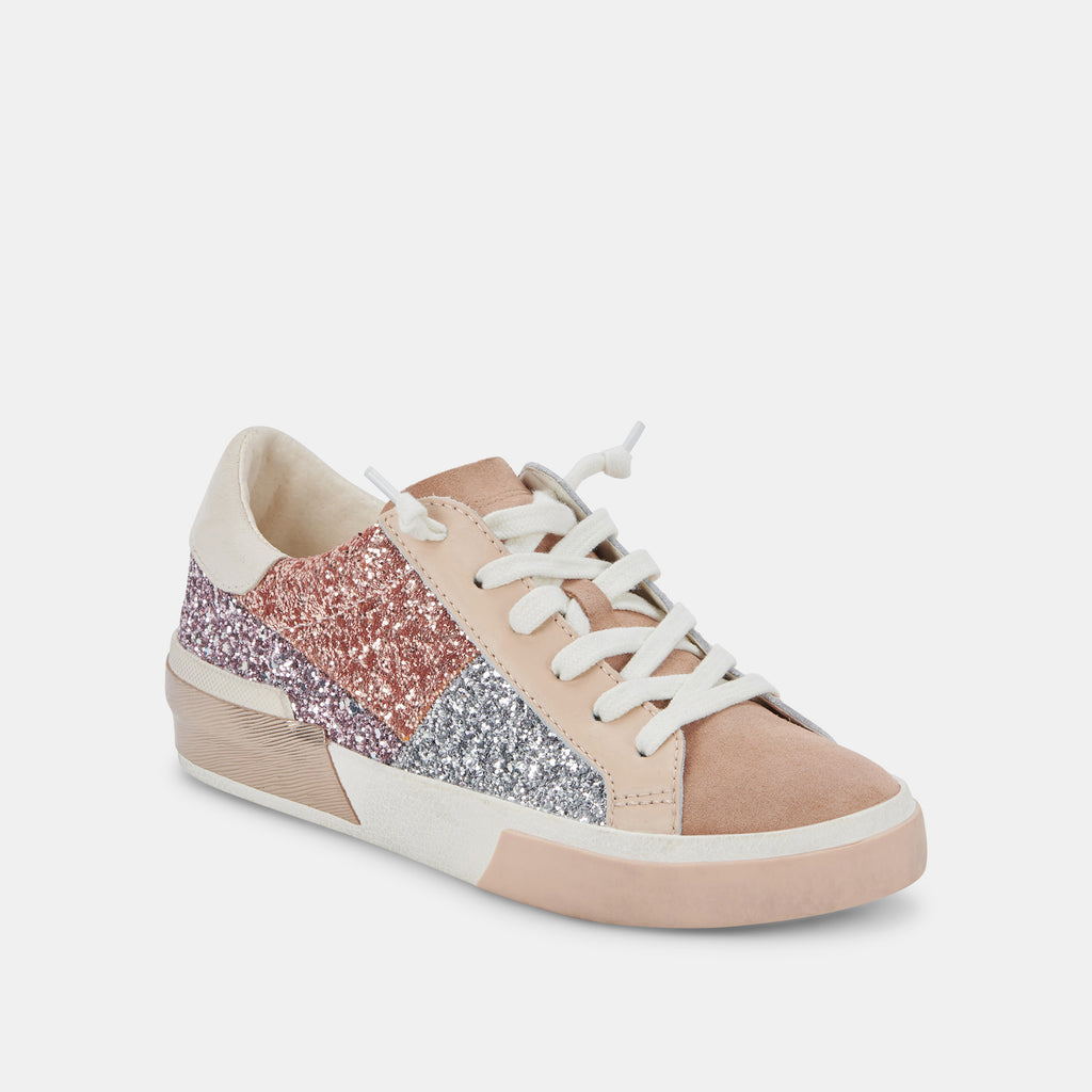 ZINA PATCH SNEAKERS ROSE GOLD MULTI GLITTER - image 3