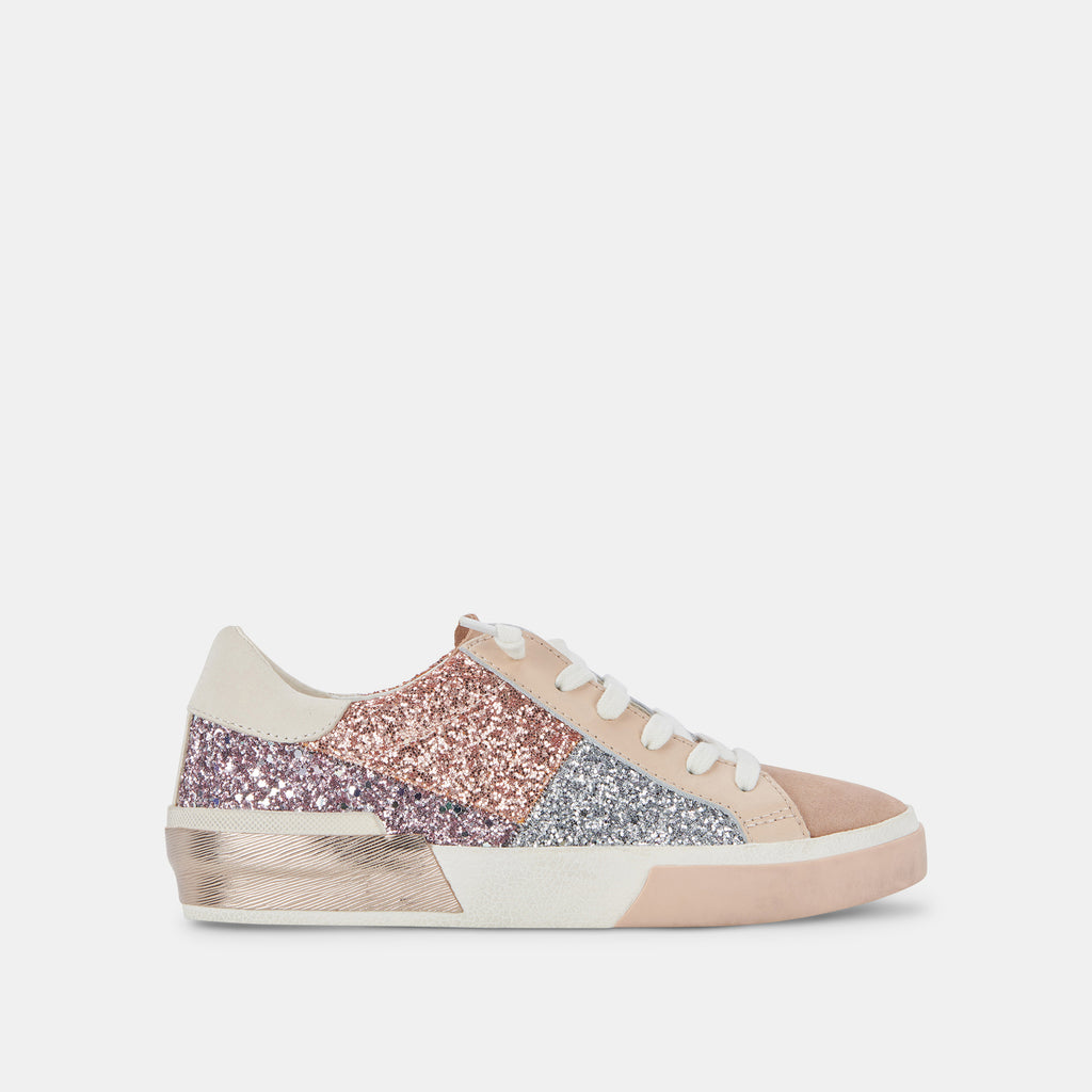 ZINA PATCH SNEAKERS ROSE GOLD MULTI GLITTER - image 1
