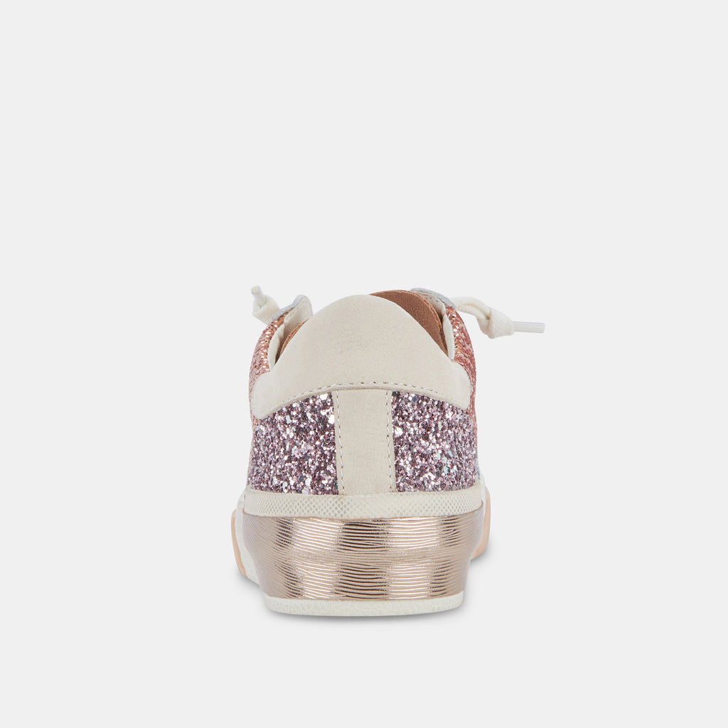 ZINA PATCH SNEAKERS ROSE GOLD MULTI GLITTER - image 8
