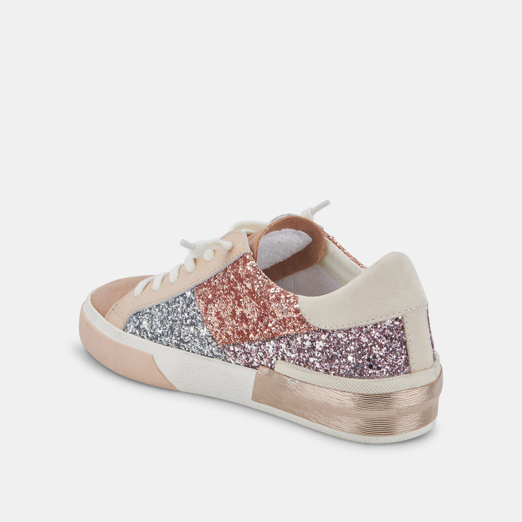 ZINA PATCH SNEAKERS ROSE GOLD MULTI GLITTER - image 6