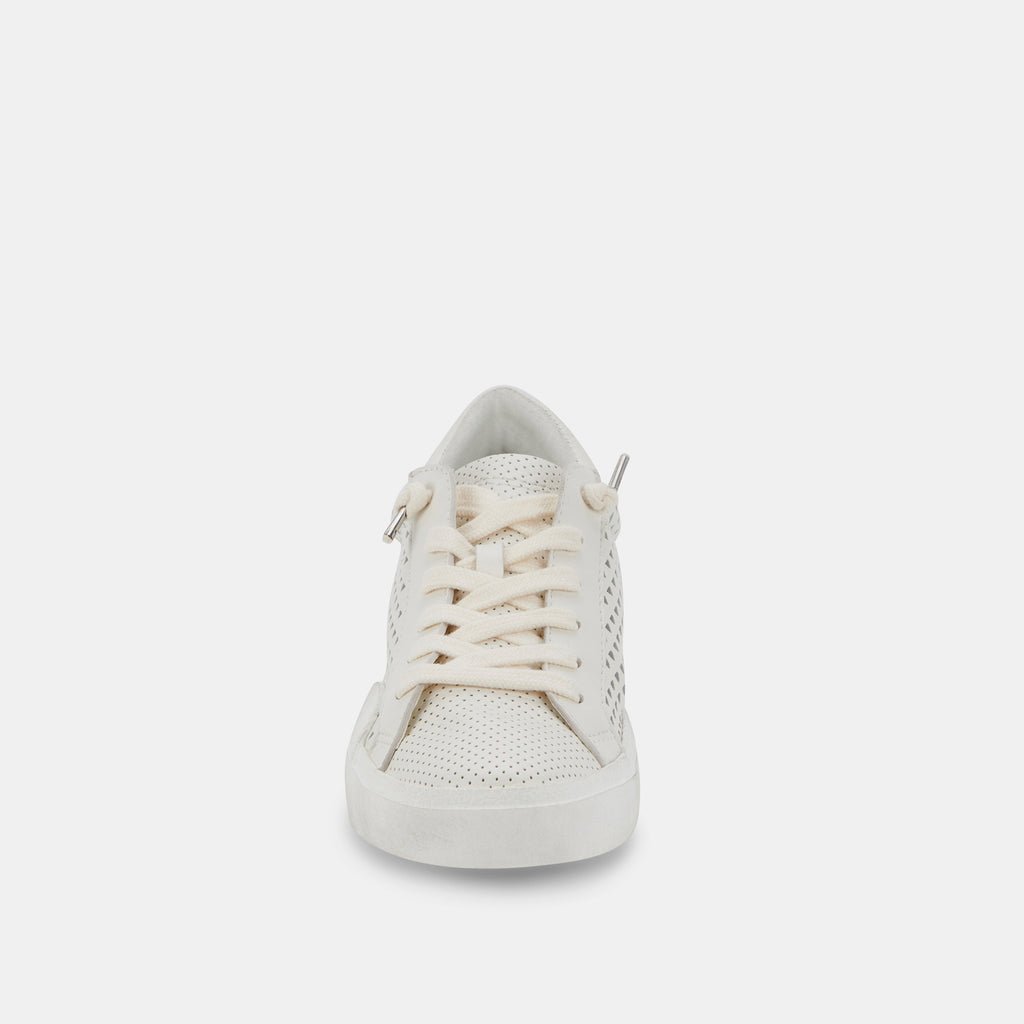 ZINA PERFORATED SNEAKERS WHITE PERFORATED LEATHER - image 11