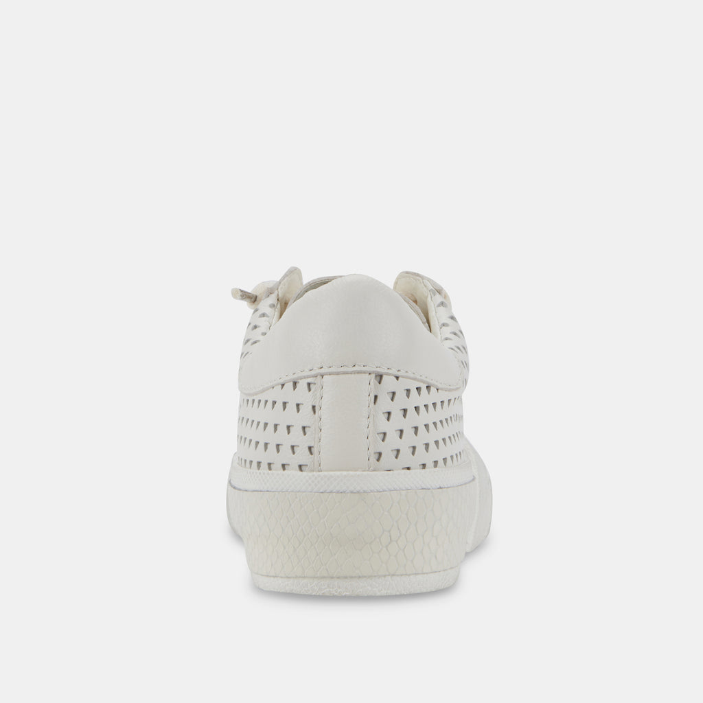 ZINA PERFORATED SNEAKERS WHITE PERFORATED LEATHER - image 12