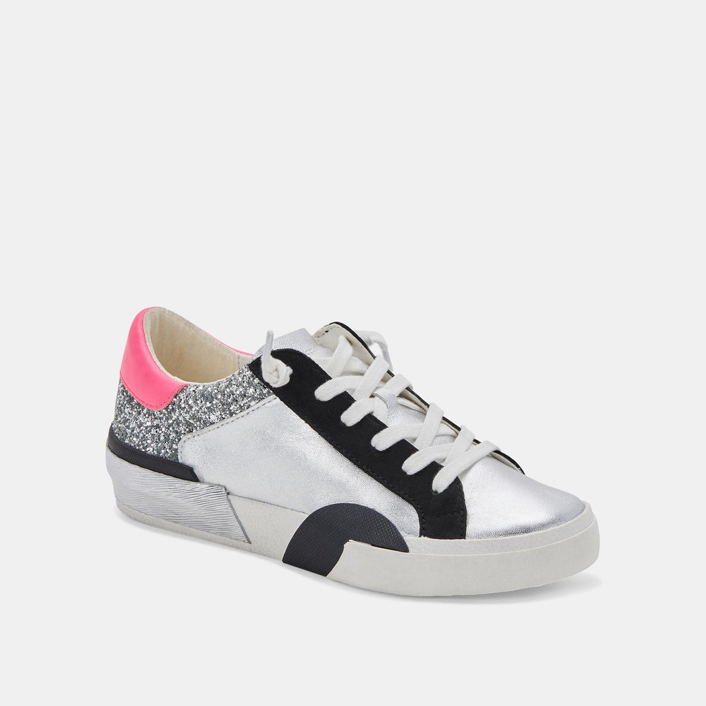 ZINA SNEAKERS IN DK SILVER LEATHER -   Dolce Vita - image 3