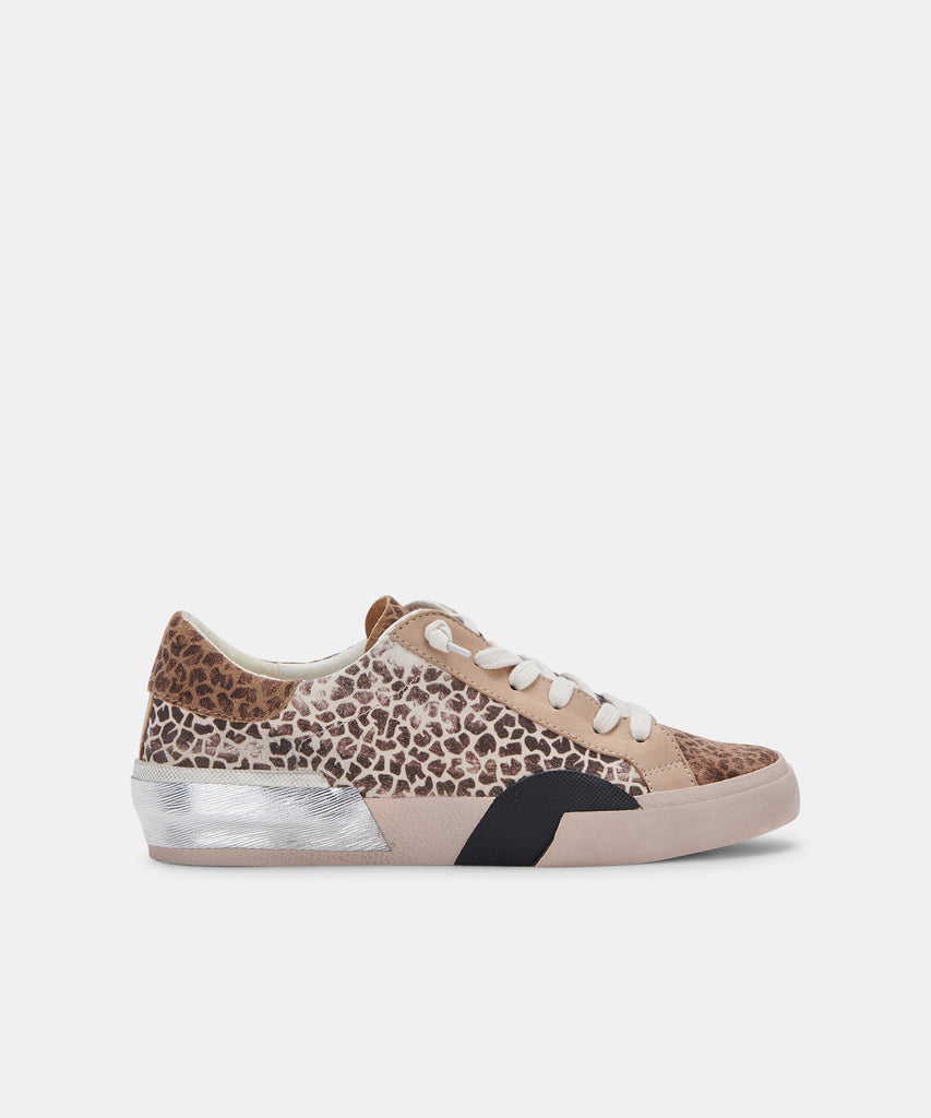 ZINA SNEAKERS IN LEOPARD MULTI DUSTED SUEDE -   Dolce Vita - image 1