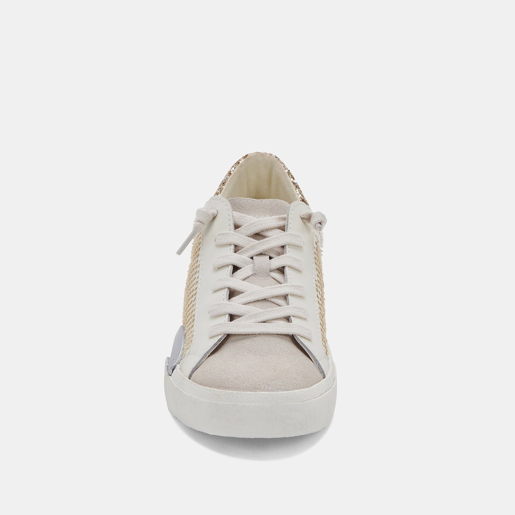 ZINA SNEAKERS OFF WHITE EMBOSSED LEATHER – Dolce Vita