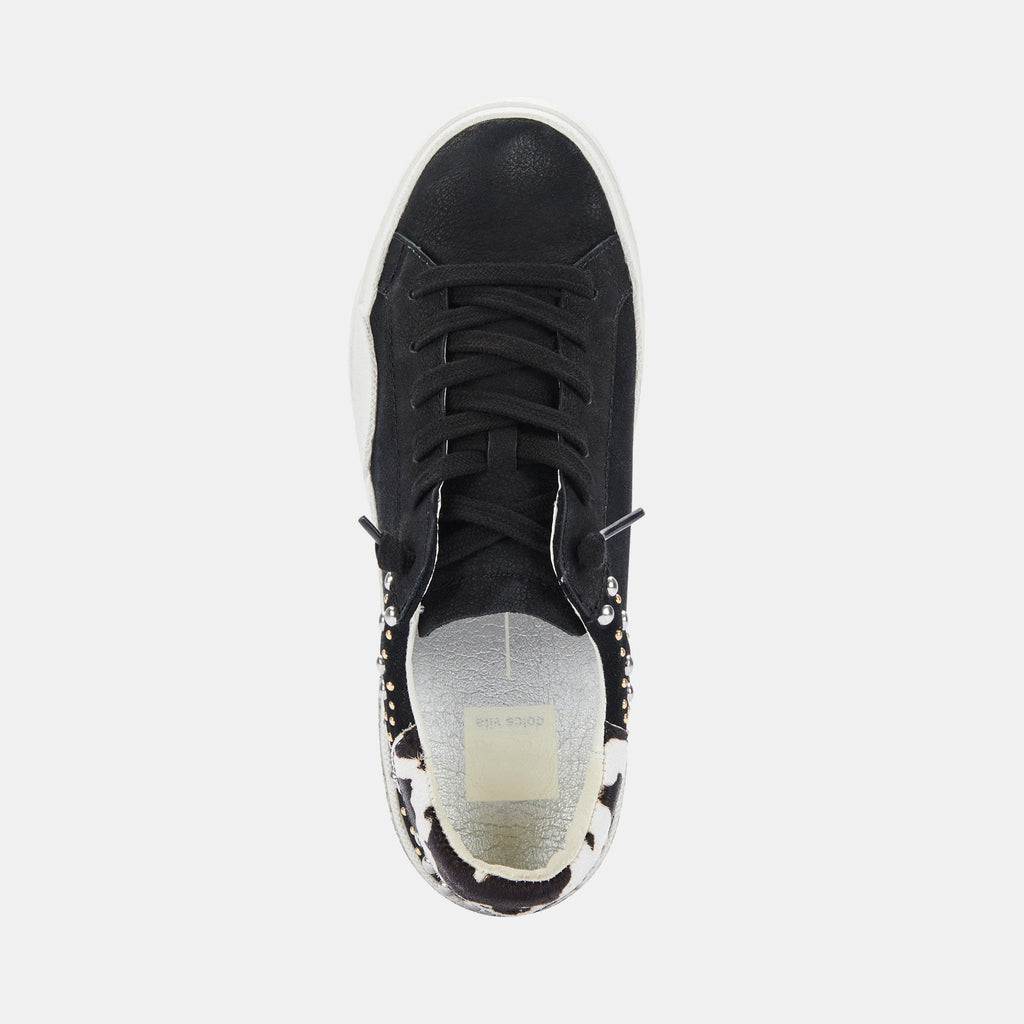 ZINA STUD SNEAKERS IN BLACK LEATHER -   Dolce Vita - image 10