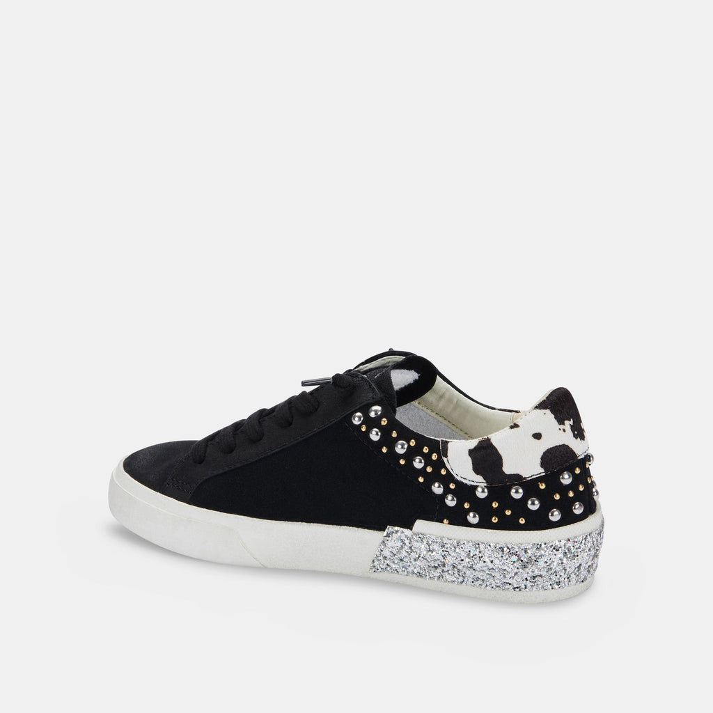 ZINA STUD SNEAKERS IN BLACK LEATHER -   Dolce Vita - image 7