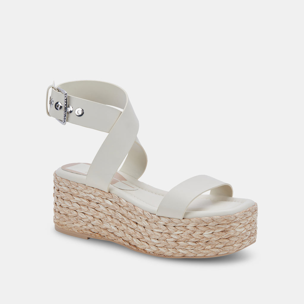 CANNES SANDALS IVORY LEATHER - image 3