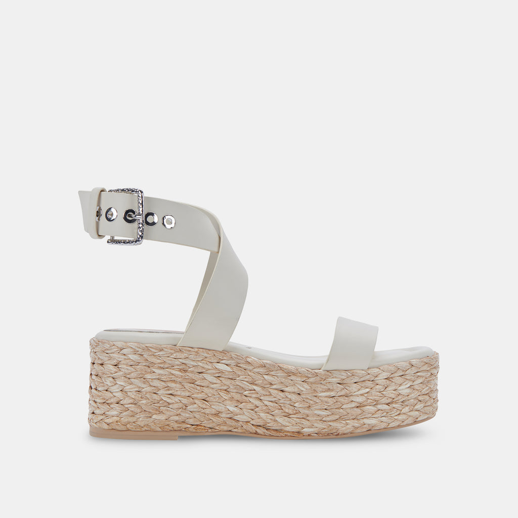 CANNES SANDALS IVORY LEATHER - image 1