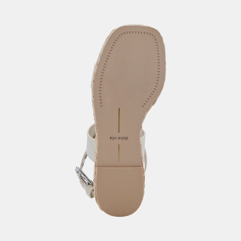 CANNES SANDALS IVORY LEATHER - image 11