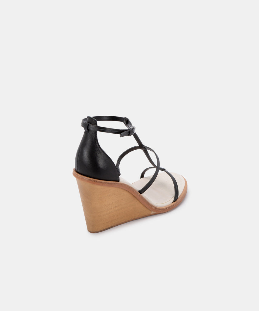 JEANA WEDGES IN BLACK LEATHER -   Dolce Vita - image 3