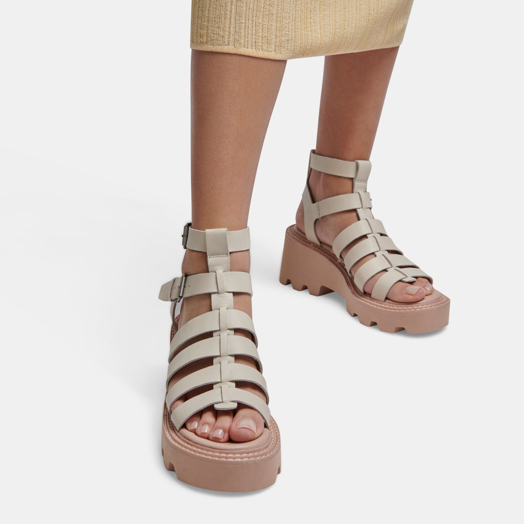 GALORE SANDALS IVORY LEATHER - image 5