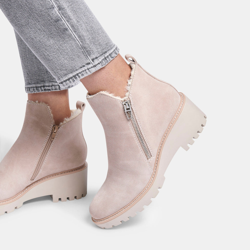 HOLLYN BOOTIES IN NATURAL SUEDE -   Dolce Vita - image 8