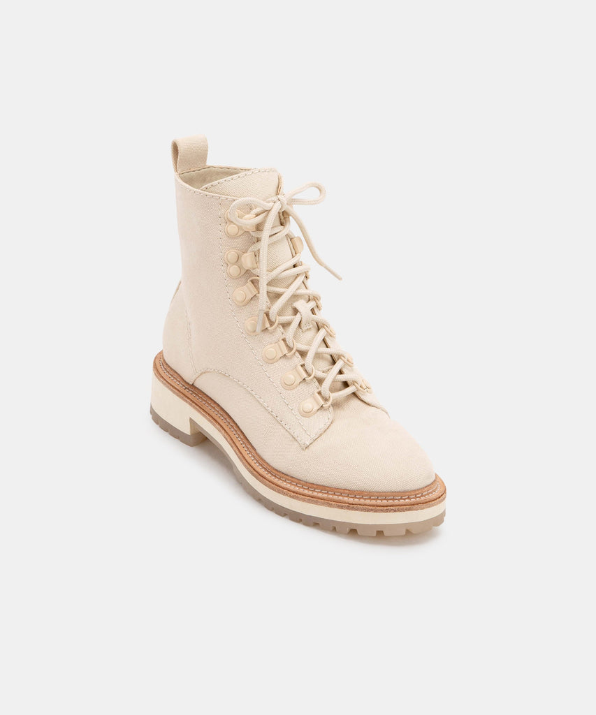 WHITNY BOOTS IN SANDSTONE CANVAS -   Dolce Vita - image 3