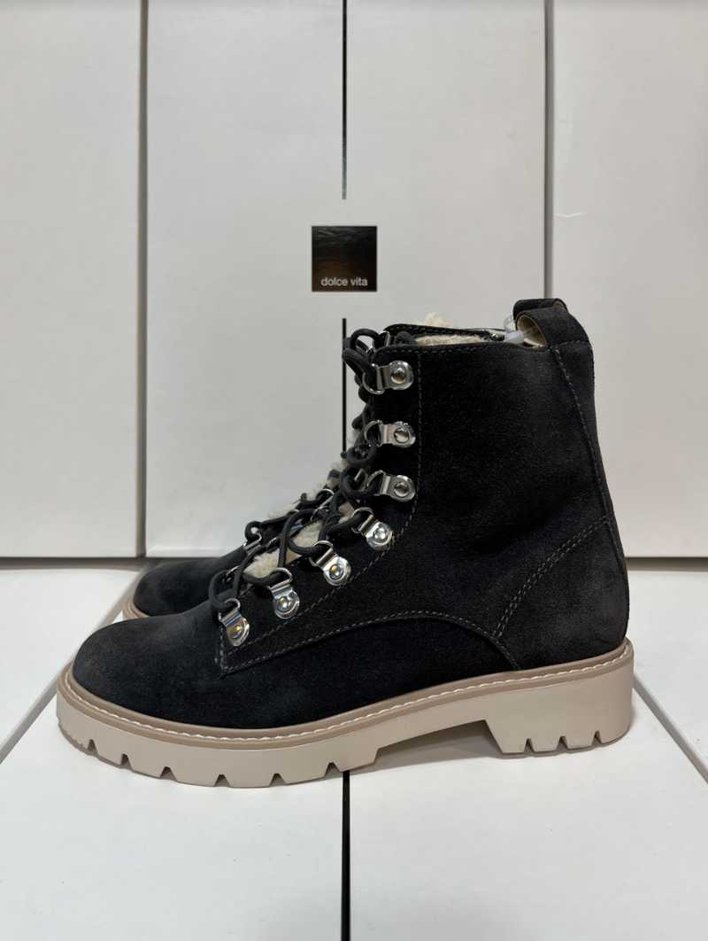 PUCK BOOTIES ANTHRACITE SUEDE re:vita