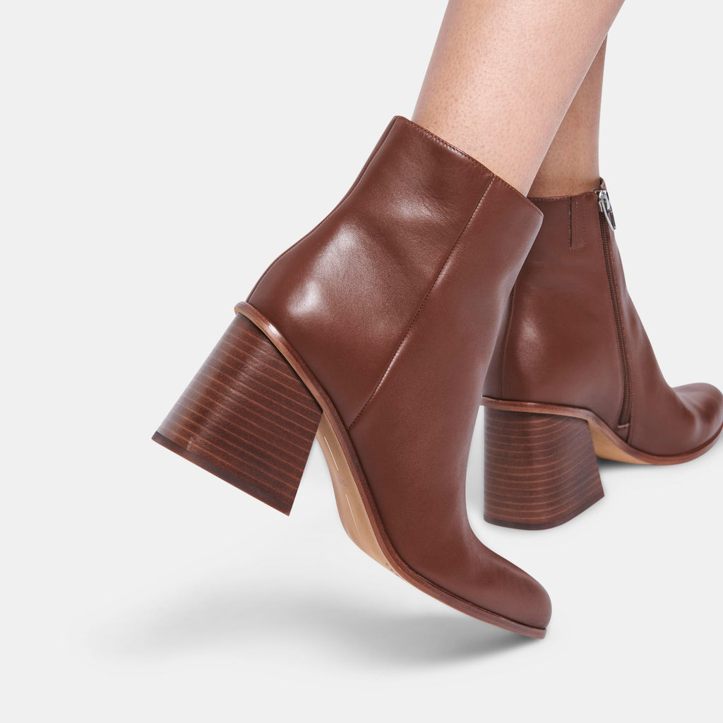 TERRIE BOOTIES IN CHOCOLATE LEATHER -   Dolce Vita - image 2