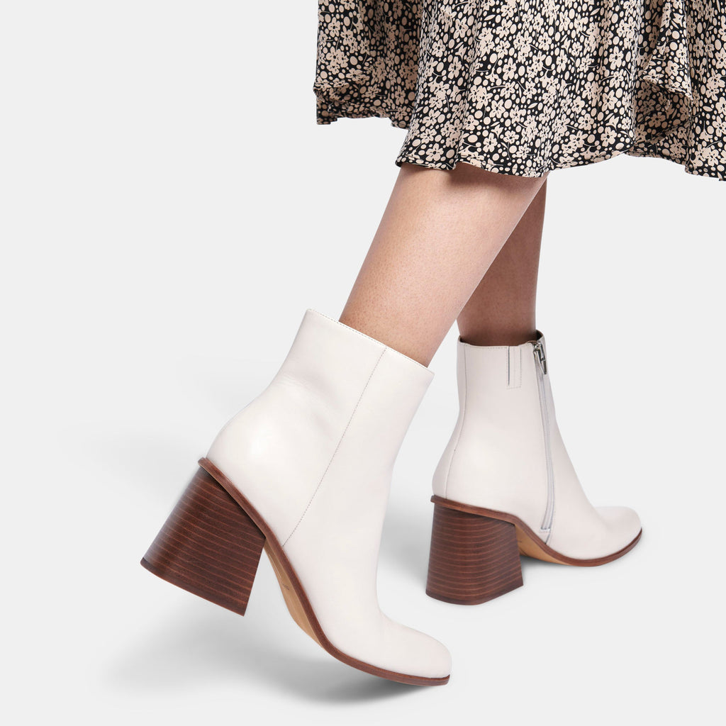 TERRIE BOOTIES IN IVORY LEATHER -   Dolce Vita - image 2