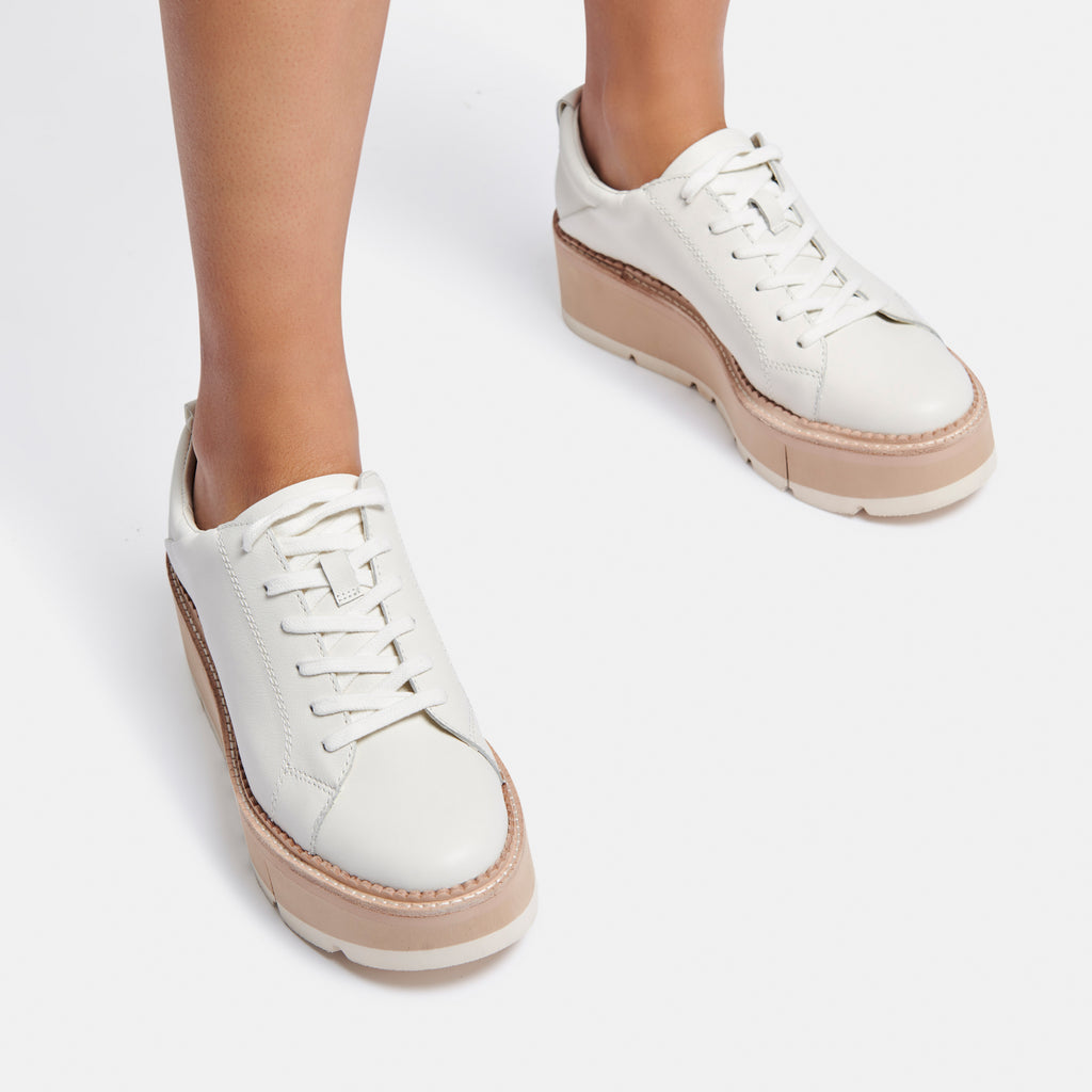 TOYAH SNEAKERS IN WHITE LEATHER -   Dolce Vita - image 4