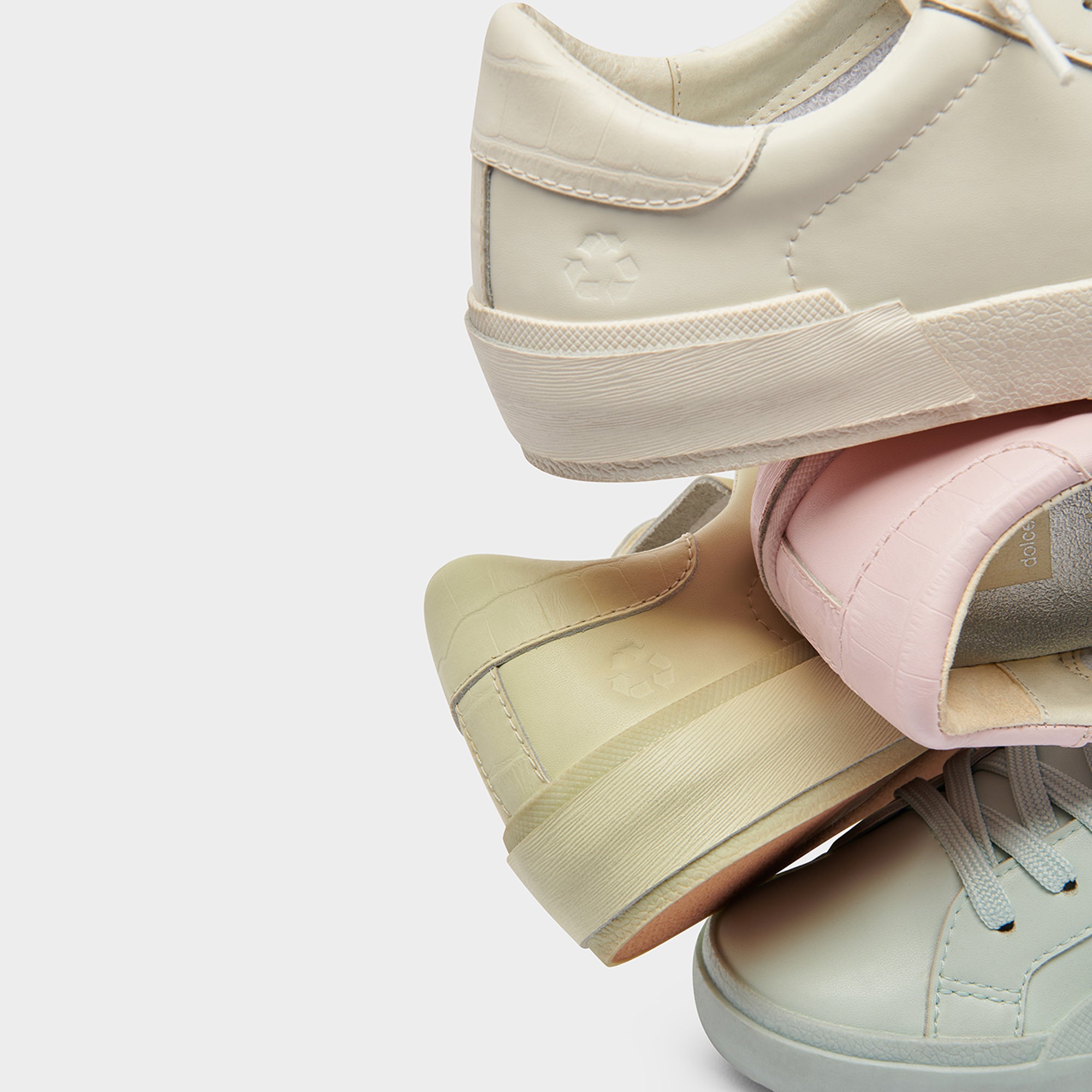 Zina 306 Sneakers White Recycled Leather | White Leather Sneakers