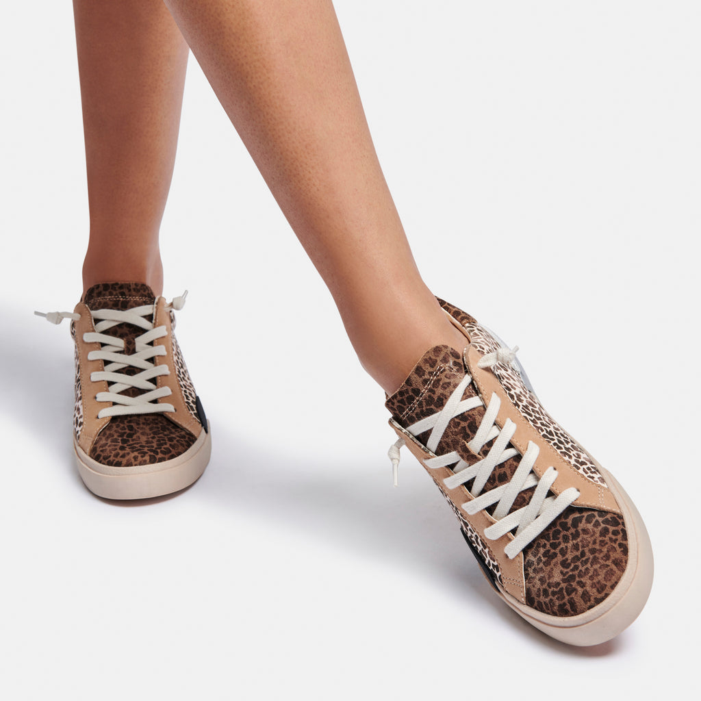 ZINA SNEAKERS IN LEOPARD MULTI DUSTED SUEDE -   Dolce Vita - image 4