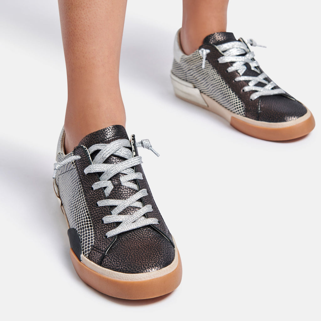 ZINA SNEAKERS IN MERCURY LEATHER -   Dolce Vita - image 2