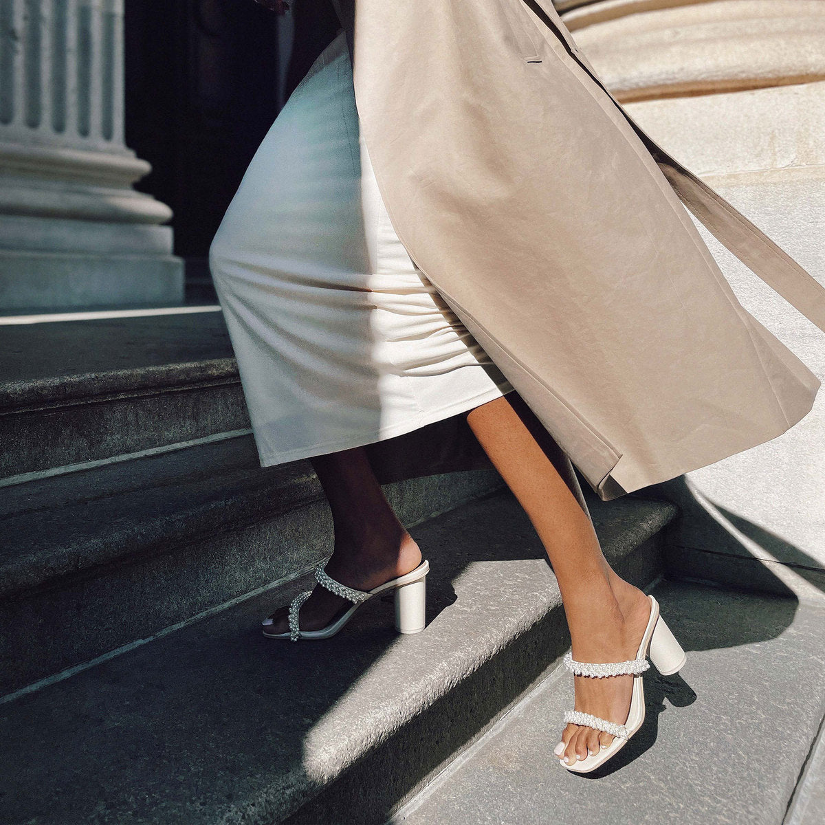 NOEL HEELS VANILLA PEARLS - re:vita