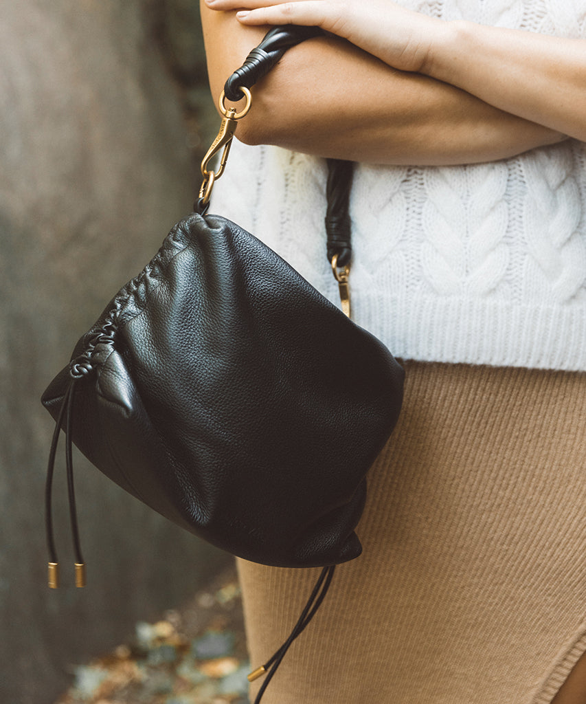 PRESTON SHOULDER/CROSSBODY BLACK LEATHER - view 4