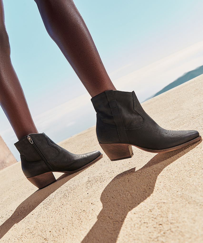 SILMA BOOTIES BLACK LEATHER - view 2